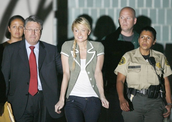 paris hilton released from prison