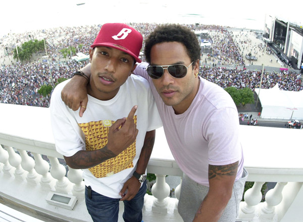 pharrell williams lenny kravitz live earth