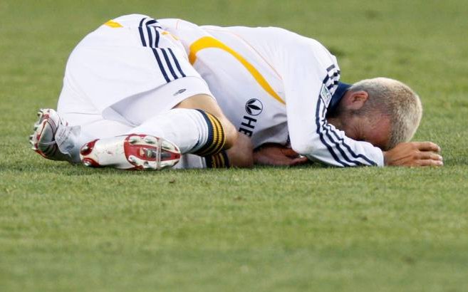 la galaxy against chelsea david beckham