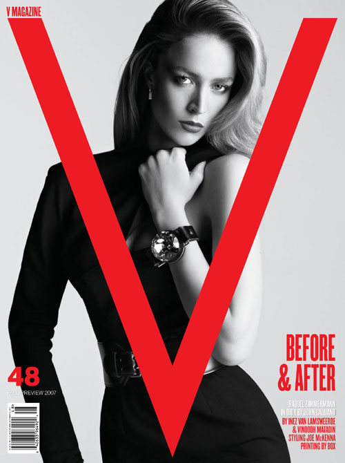 raquel zimmermann v magazine cover