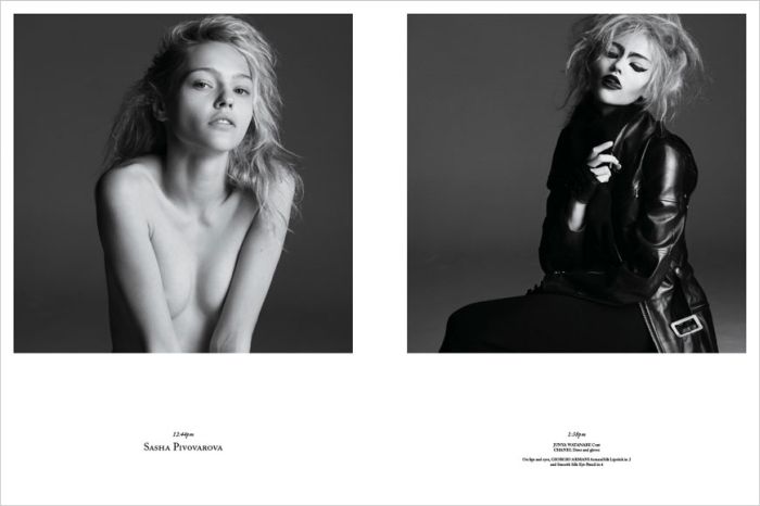 sasha pivovarova v magazine