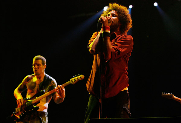 Rage Against the Machine с Заком де ля Роча (Zack de la Rocha) в Нью-Йорке на фестивале Rock the Bells Festival Series