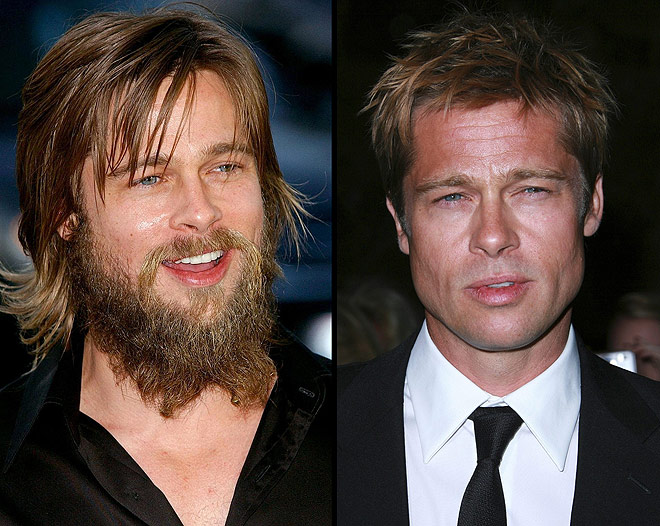 brad pitt with beard брэд питт с бородой