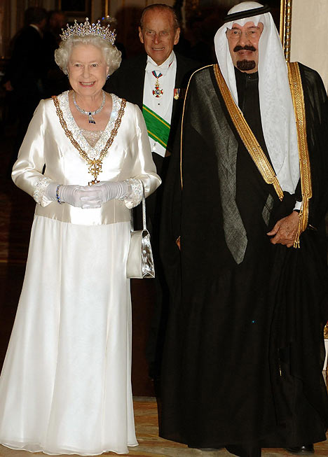 queen elizabeth II and king abdullah of saudi arabia - королева елизавета вторая и король абдалла