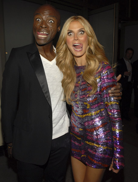 seal and heidi klum after party backstage - хайди клум и сил