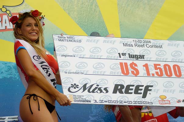 победительница miss reef bikini