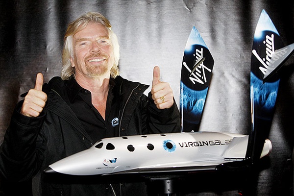 richard branson presents spaceshiptwo in new york