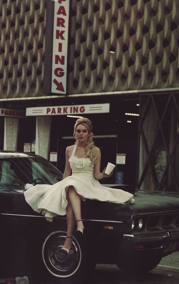 lindsay lohan by peter lindbergh