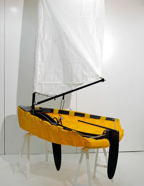 Urbanskiff is a oneman or woman sailing boat for city dwellers