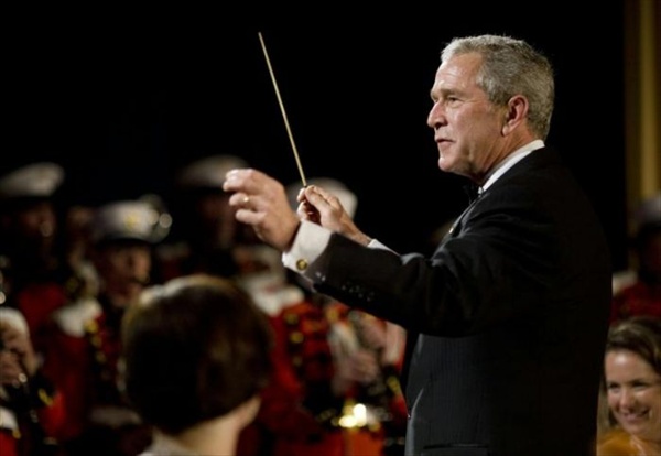 george w bush conducting orchestra