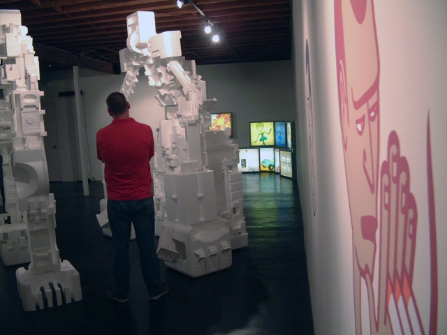 robots made of Styrofoam