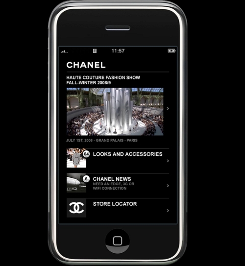 веб-приложение для iPhone от Chanel