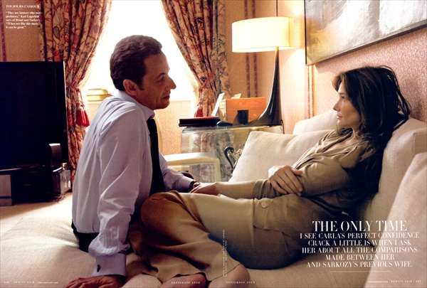 Carla Burni and Nicolas Sarkozy - Vanity Fair September 2008