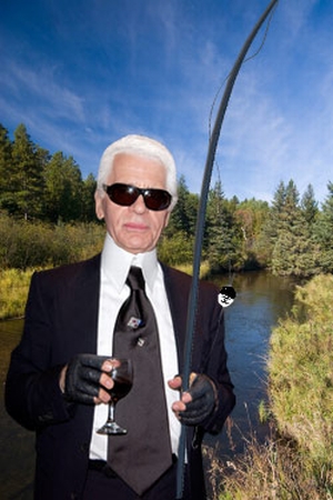 Заядлый рыбак Карл Лагерфельд (Karl Lagerfeld) 