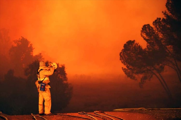 Los Angeles, California in Fire