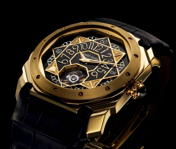 Золотые часы Gerald Genta Octo Tourbillon Sunray