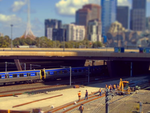 Miniature cities by Ben Thomas