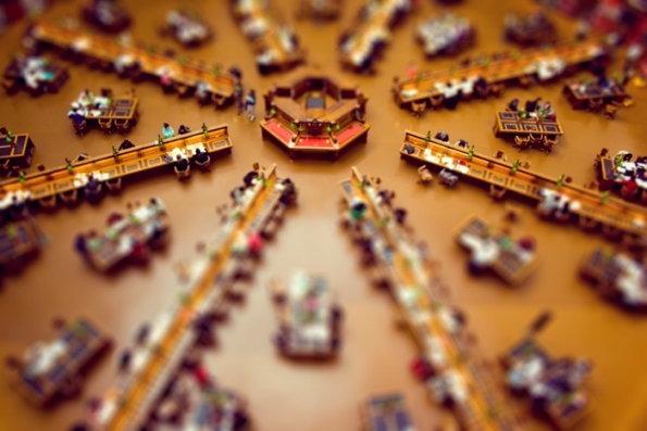 Miniature cities by Ben Thomas