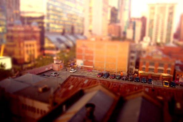 Miniature cities by Ben Thomas