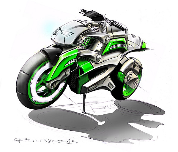 концепт мотоциклов Kawasaki