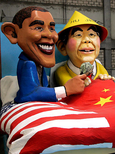 Barack Obama and Hu Jintao