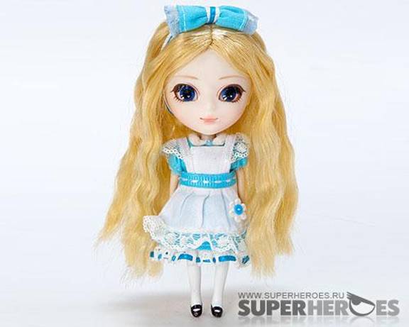 Маленькая шалунья Pullip в костюме юной Алисы.