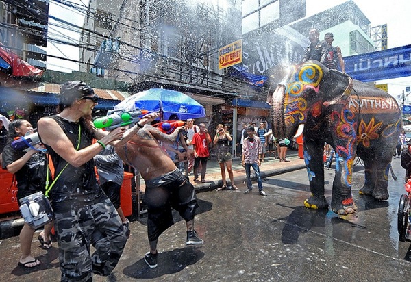 Thai New Year Celebration in Thailand