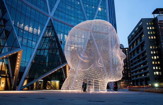 Проволочная скульптура Jaume Plensa